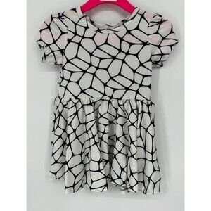 Dotdotsmile Girls Black and White Cap Dress Size 6/12 Months New With Tags